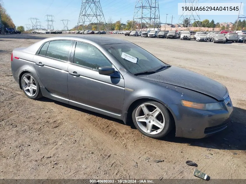 2004 Acura Tl VIN: 19UUA66294A041545 Lot: 40690303