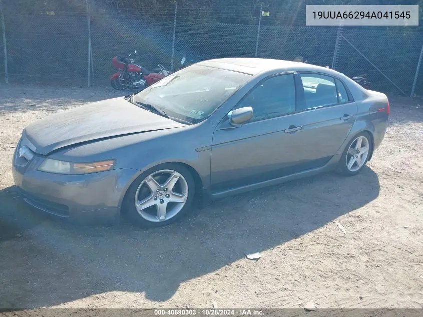 2004 Acura Tl VIN: 19UUA66294A041545 Lot: 40690303