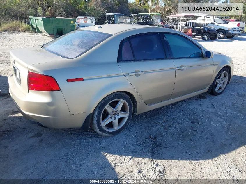 2004 Acura Tl VIN: 19UUA66204A052014 Lot: 40690585