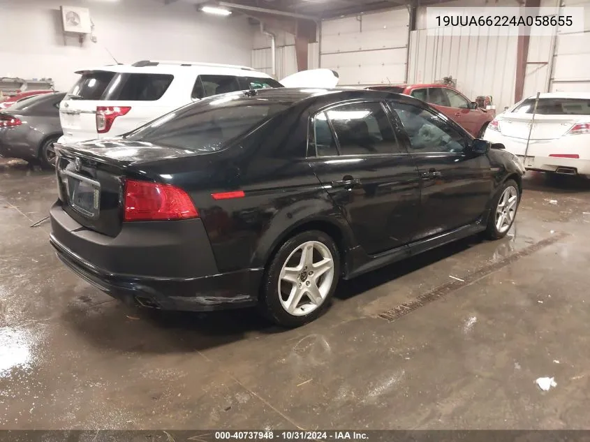 2004 Acura Tl VIN: 19UUA66224A058655 Lot: 40737948