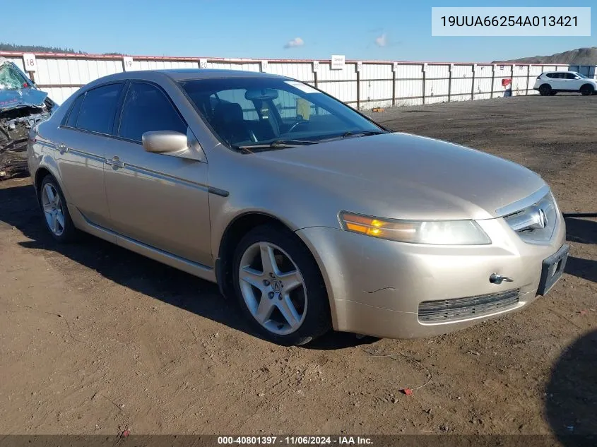 2004 Acura Tl Base W/Nav System (A5) VIN: 19UUA66254A013421 Lot: 40801397