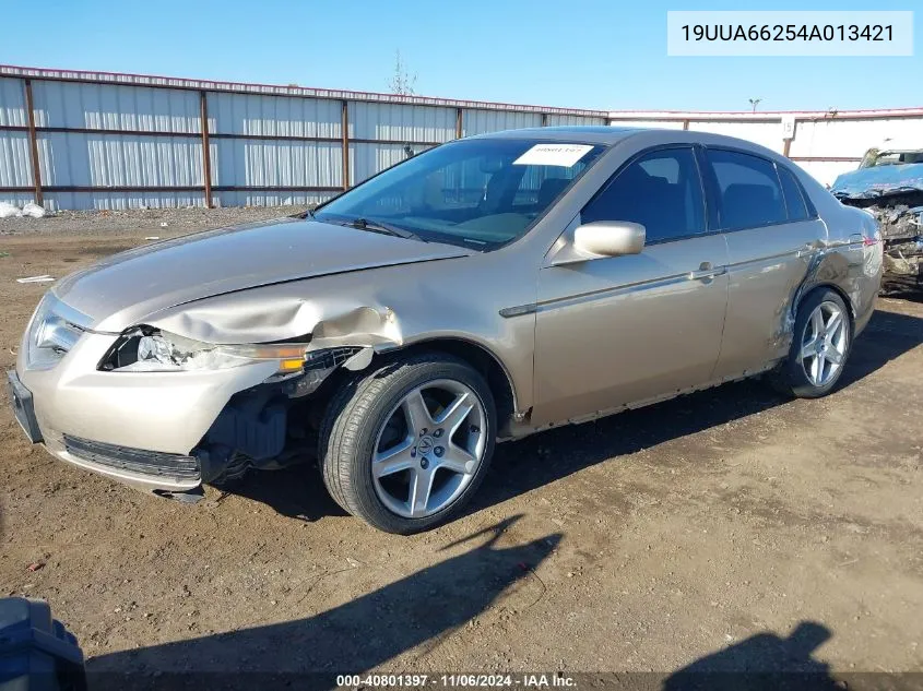 2004 Acura Tl Base W/Nav System (A5) VIN: 19UUA66254A013421 Lot: 40801397