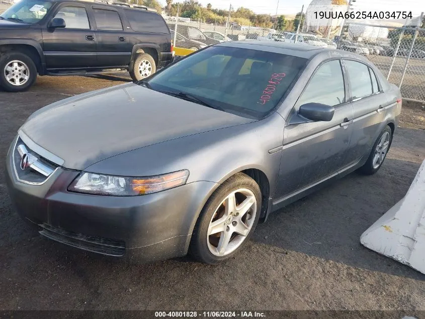 2004 Acura Tl VIN: 19UUA66254A034754 Lot: 40801828