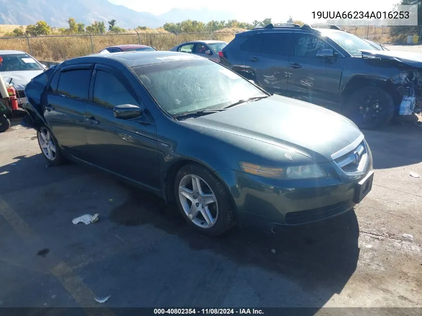 2004 Acura Tl VIN: 19UUA66234A016253 Lot: 40802354