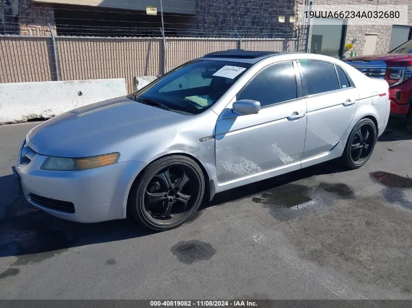 2004 Acura Tl VIN: 19UUA66234A032680 Lot: 40819082