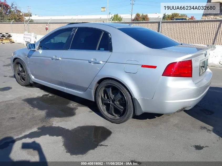 2004 Acura Tl VIN: 19UUA66234A032680 Lot: 40819082