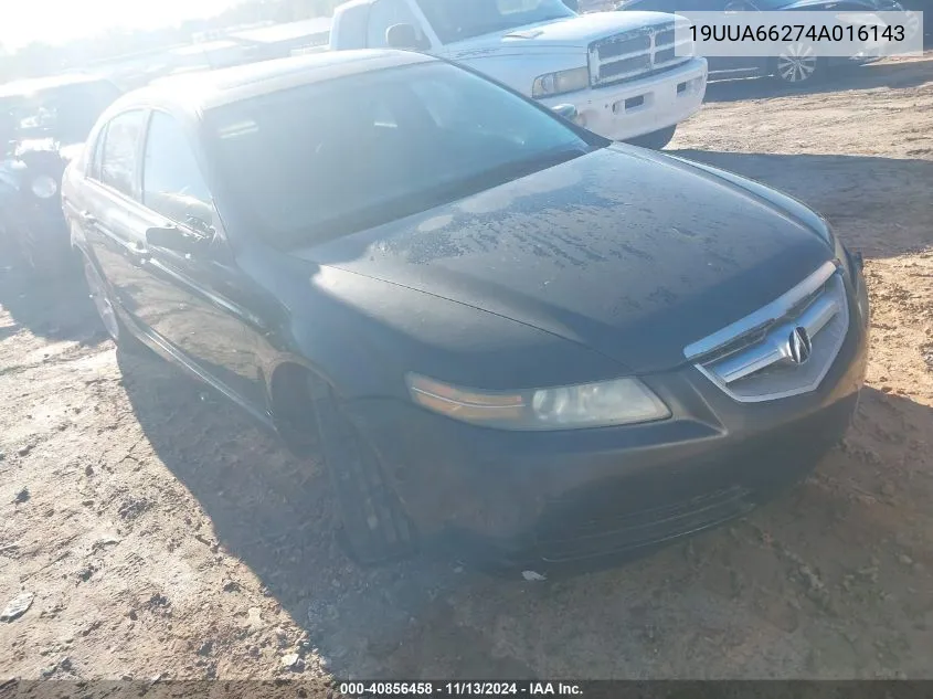 2004 Acura Tl VIN: 19UUA66274A016143 Lot: 40856458