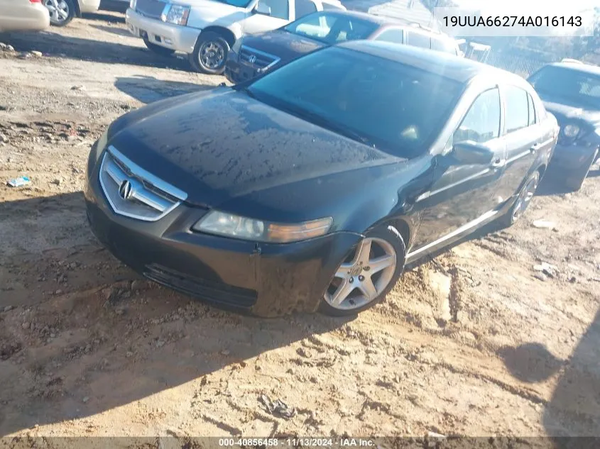 2004 Acura Tl VIN: 19UUA66274A016143 Lot: 40856458