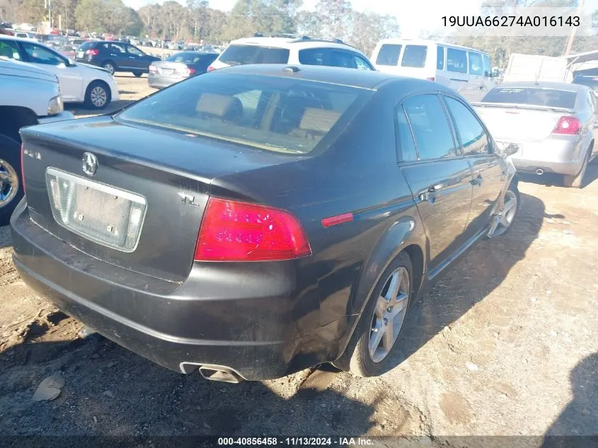 2004 Acura Tl VIN: 19UUA66274A016143 Lot: 40856458