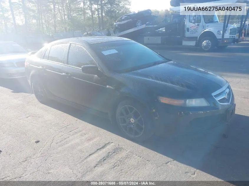 2005 Acura Tl VIN: 19UUA66275A040475 Lot: 39371688