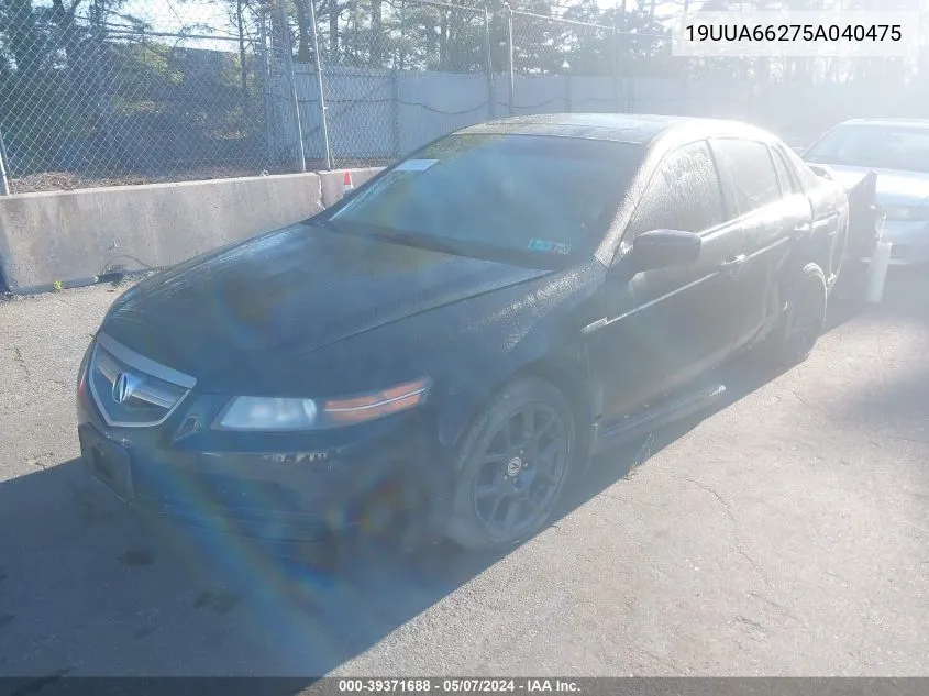 2005 Acura Tl VIN: 19UUA66275A040475 Lot: 39371688