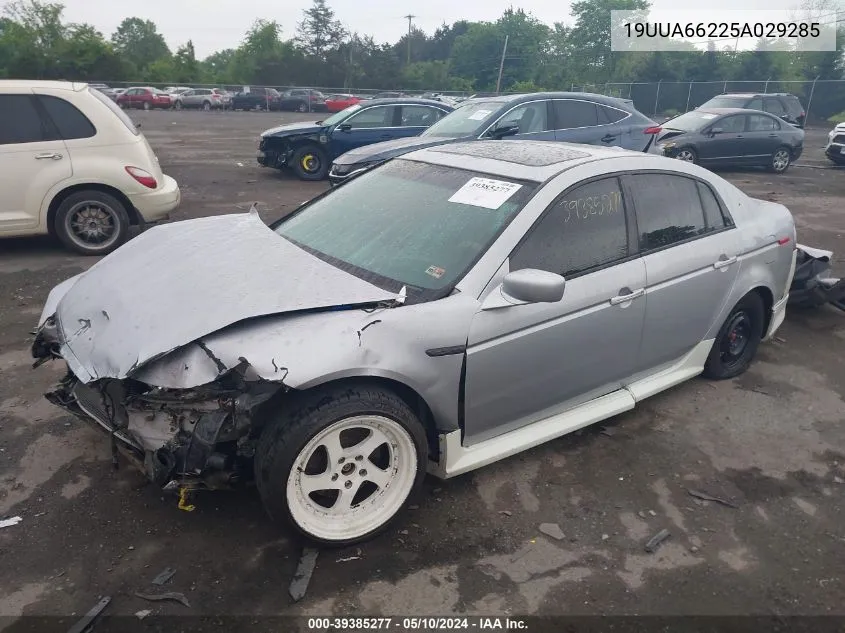 2005 Acura Tl VIN: 19UUA66225A029285 Lot: 39385277