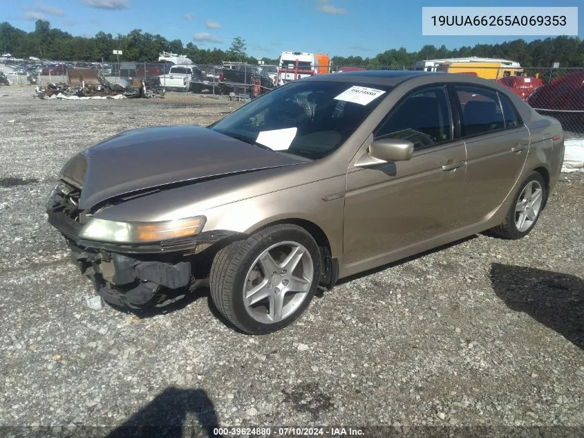 2005 Acura Tl VIN: 19UUA66265A069353 Lot: 39624880