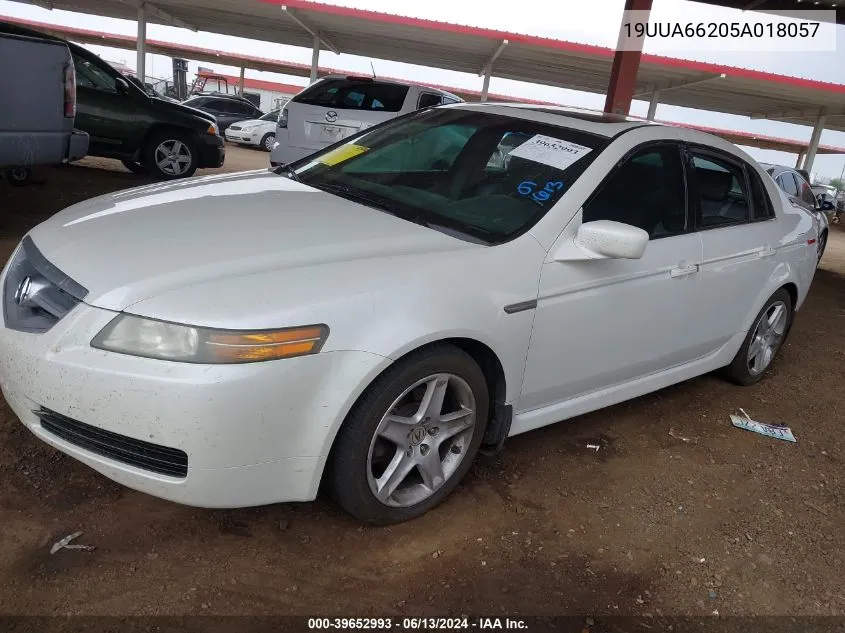 2005 Acura Tl VIN: 19UUA66205A018057 Lot: 39652993