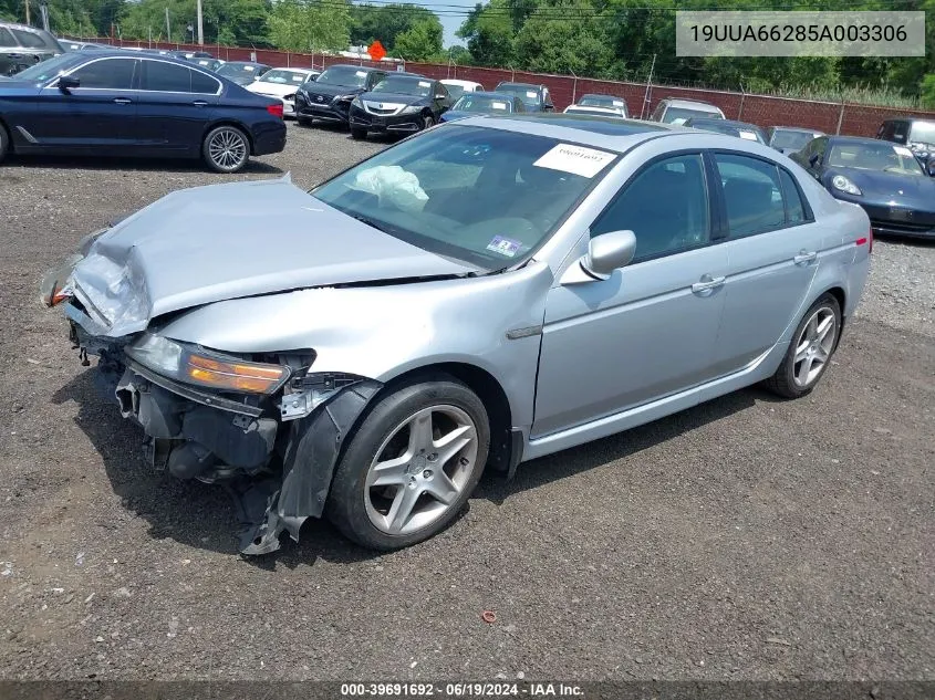 2005 Acura Tl VIN: 19UUA66285A003306 Lot: 39691692