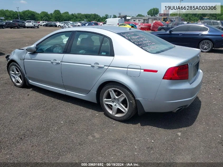 2005 Acura Tl VIN: 19UUA66285A003306 Lot: 39691692