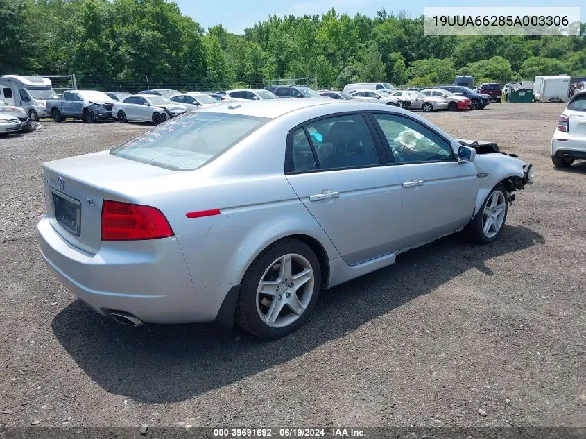 2005 Acura Tl VIN: 19UUA66285A003306 Lot: 39691692