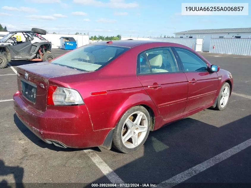 2005 Acura Tl VIN: 19UUA66255A006857 Lot: 39928864