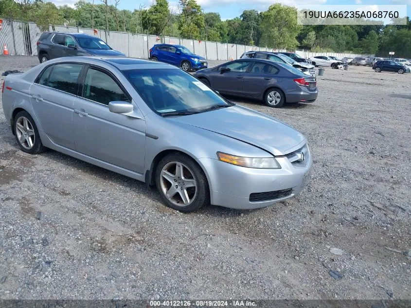 2005 Acura Tl VIN: 19UUA66235A068760 Lot: 40122126