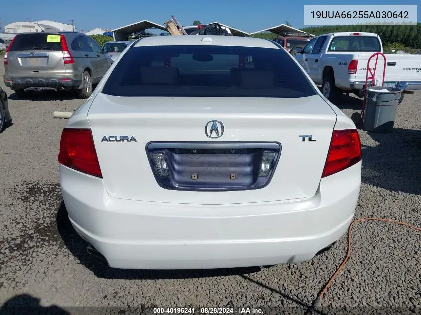 2005 Acura Tl VIN: 19UUA66255A030642 Lot: 40195241