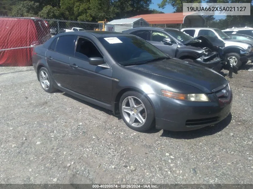 2005 Acura Tl VIN: 19UUA662X5A021127 Lot: 40200574