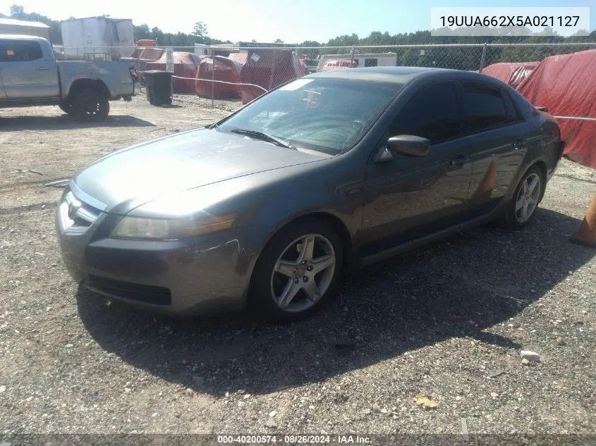 2005 Acura Tl VIN: 19UUA662X5A021127 Lot: 40200574