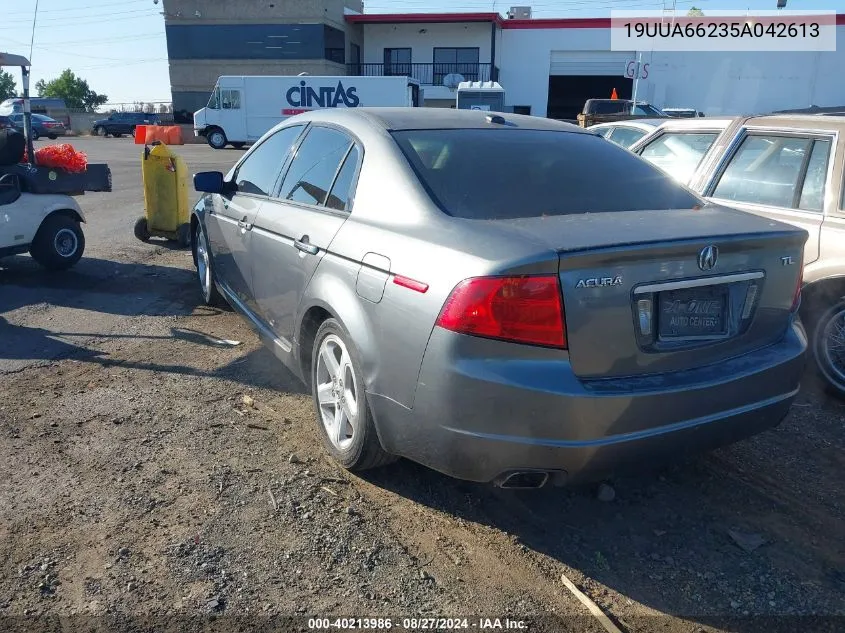 2005 Acura Tl VIN: 19UUA66235A042613 Lot: 40213986