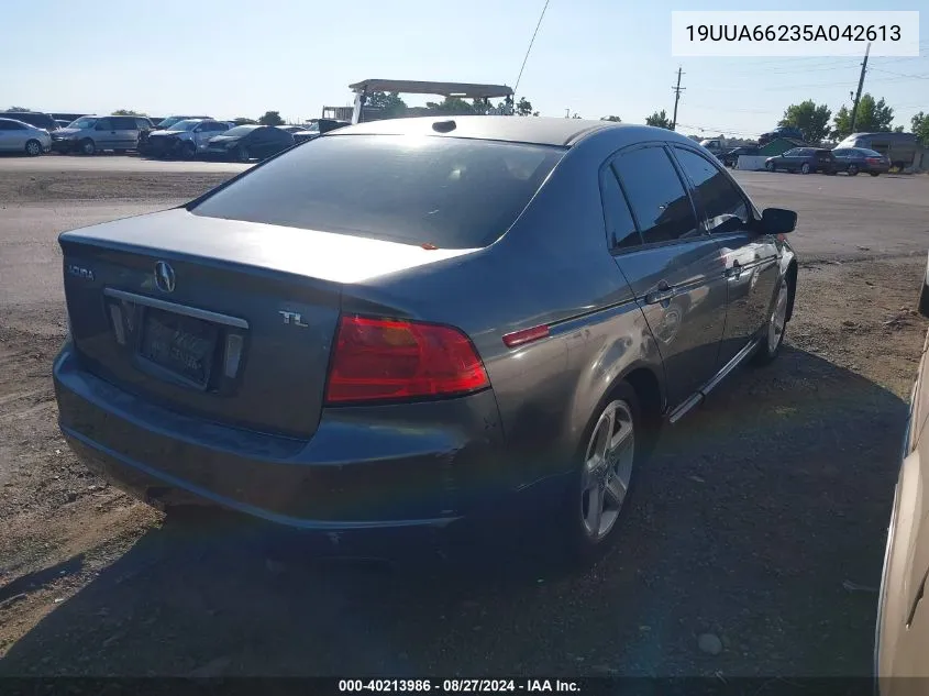 2005 Acura Tl VIN: 19UUA66235A042613 Lot: 40213986