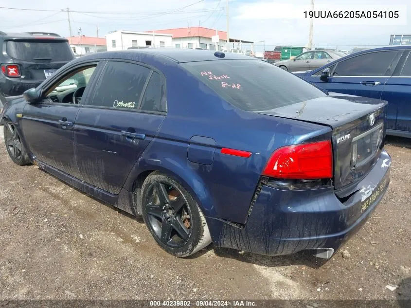 2005 Acura Tl VIN: 19UUA66205A054105 Lot: 40239802