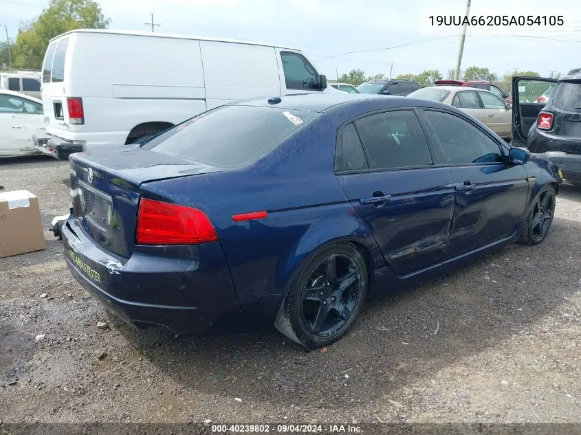 2005 Acura Tl VIN: 19UUA66205A054105 Lot: 40239802