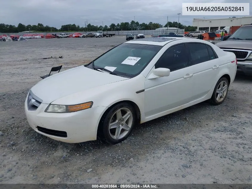 2005 Acura Tl VIN: 19UUA66205A052841 Lot: 40283564