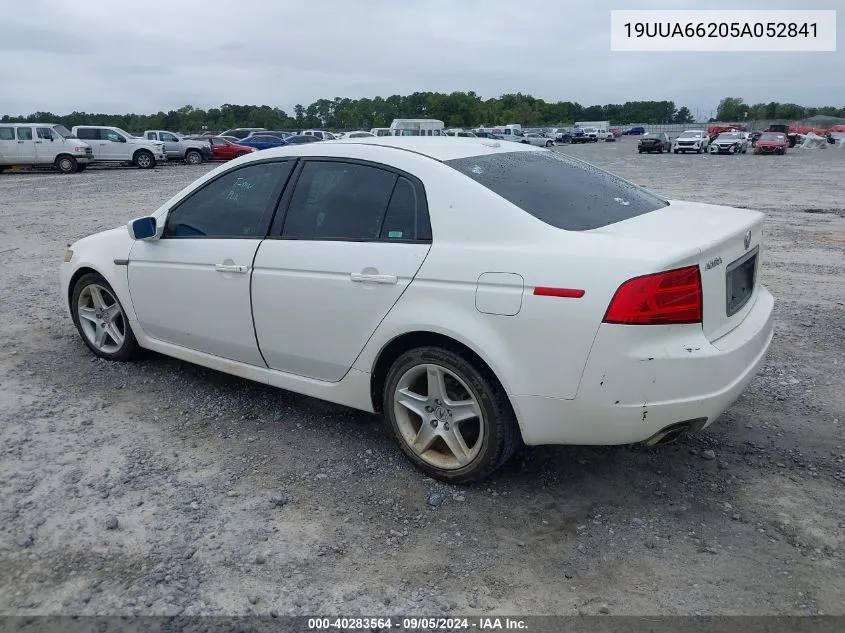 2005 Acura Tl VIN: 19UUA66205A052841 Lot: 40283564