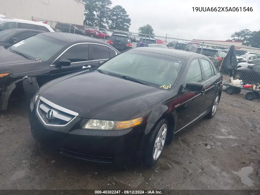 2005 Acura Tl VIN: 19UUA662X5A061546 Lot: 40302247