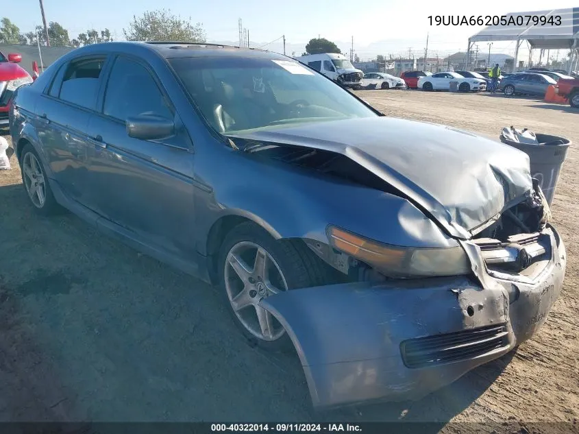 2005 Acura Tl VIN: 19UUA66205A079943 Lot: 40322014