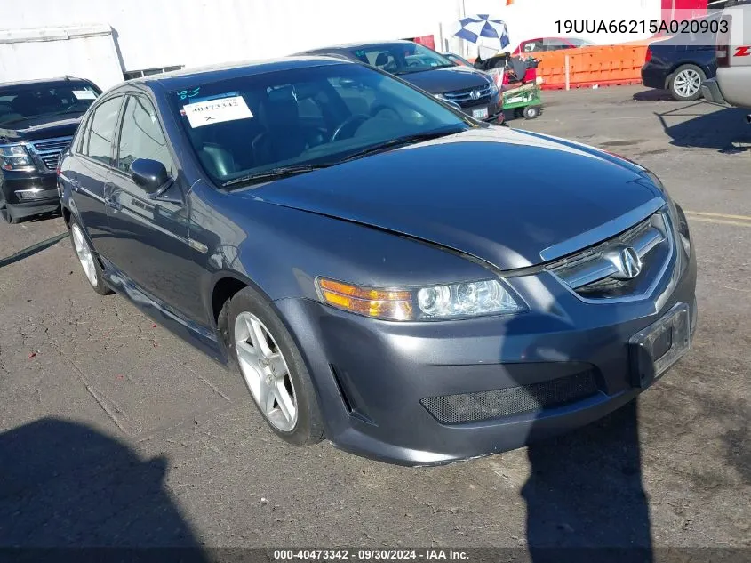 2005 Acura Tl VIN: 19UUA66215A020903 Lot: 40473342