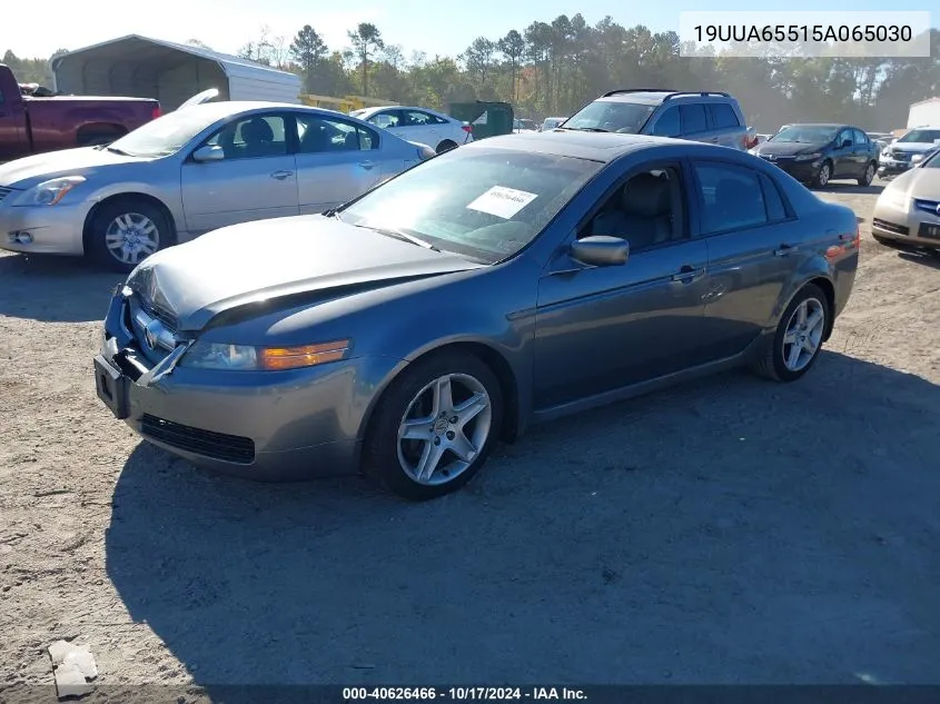 2005 Acura Tl VIN: 19UUA65515A065030 Lot: 40626466