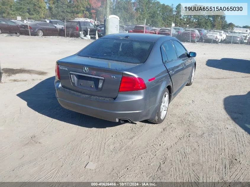 2005 Acura Tl VIN: 19UUA65515A065030 Lot: 40626466