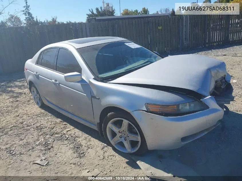 2005 Acura Tl VIN: 19UUA66275A068311 Lot: 40642689