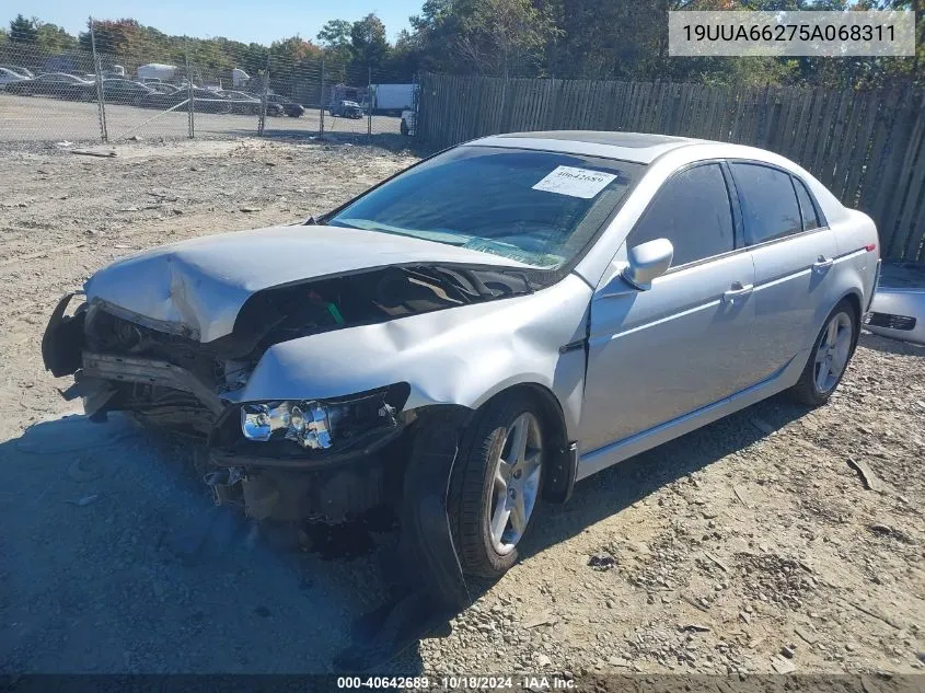 2005 Acura Tl VIN: 19UUA66275A068311 Lot: 40642689