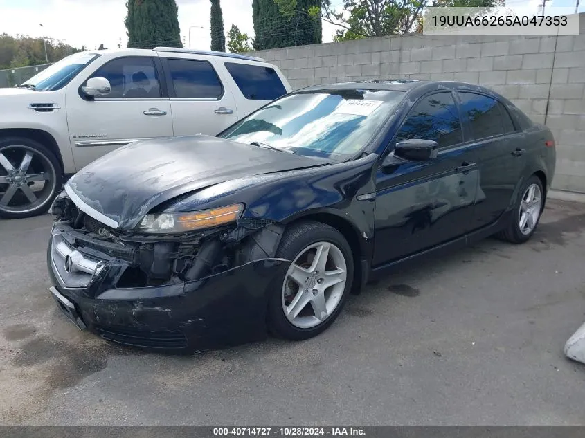 2005 Acura Tl VIN: 19UUA66265A047353 Lot: 40714727