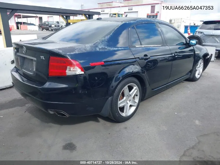 2005 Acura Tl VIN: 19UUA66265A047353 Lot: 40714727