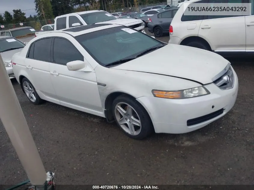 19UUA66235A043292 2005 Acura Tl Base W/Nav System (A5)