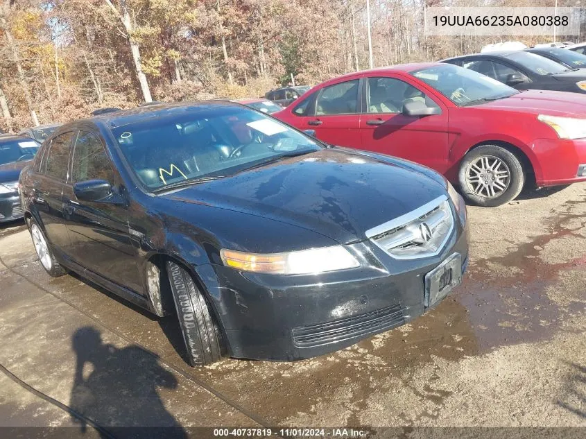 2005 Acura Tl Base W/Nav System (A5) VIN: 19UUA66235A080388 Lot: 40737819