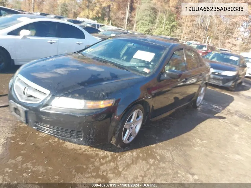 2005 Acura Tl Base W/Nav System (A5) VIN: 19UUA66235A080388 Lot: 40737819