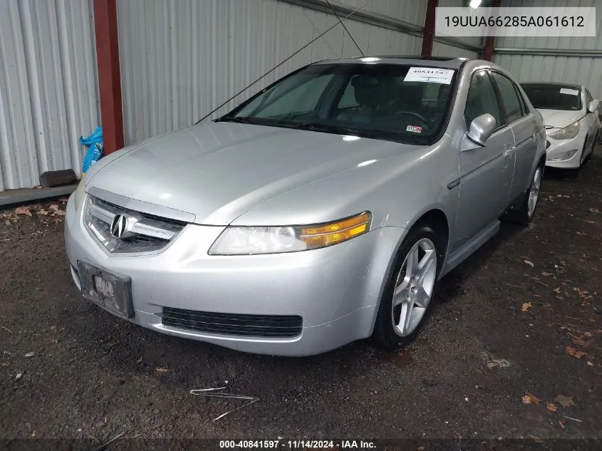 2005 Acura Tl Base W/Nav System (A5) VIN: 19UUA66285A061612 Lot: 40841597