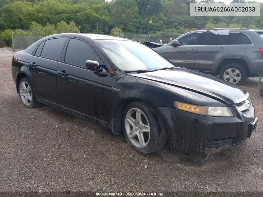 2006 Acura Tl VIN: 19UUA66266A062033 Lot: 39440749