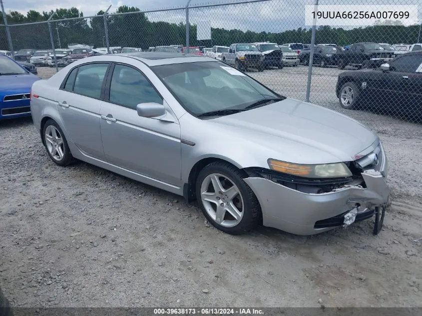 2006 Acura Tl VIN: 19UUA66256A007699 Lot: 39638173