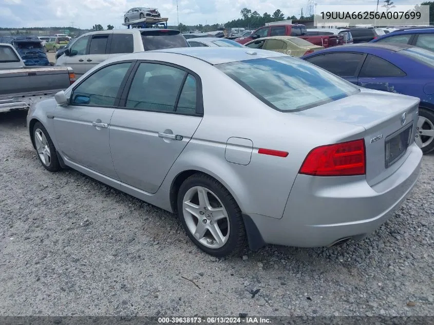 2006 Acura Tl VIN: 19UUA66256A007699 Lot: 39638173