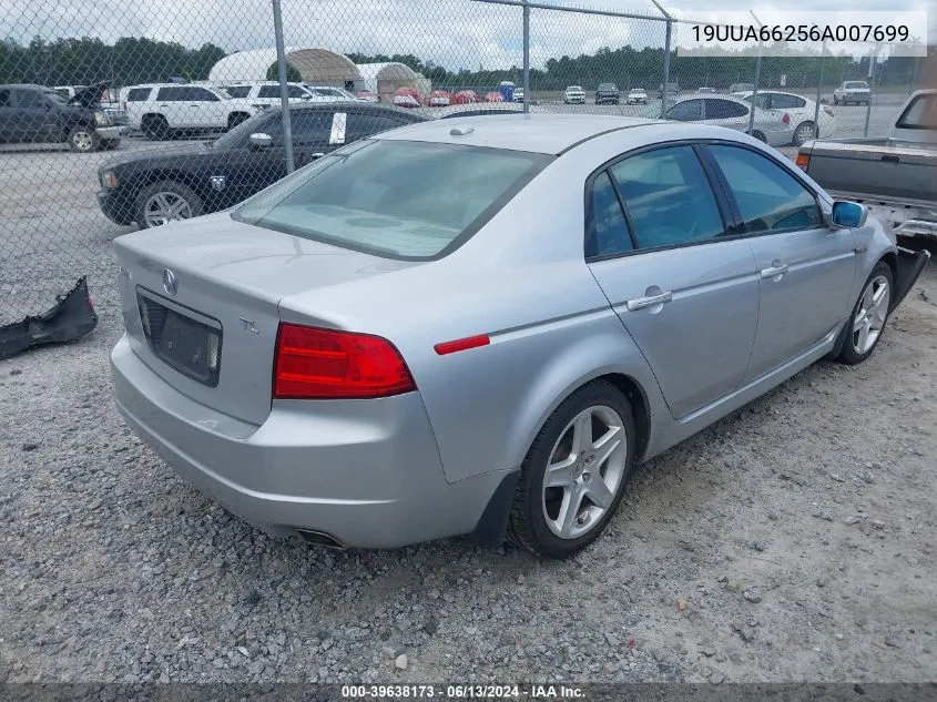 2006 Acura Tl VIN: 19UUA66256A007699 Lot: 39638173