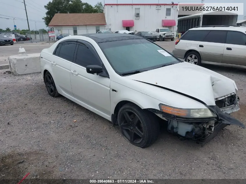 2006 Acura Tl VIN: 19UUA66276A014041 Lot: 39840663